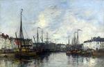 欧洲12-19世纪油画二_BOUDIN, Eugene - Brussels Harbour